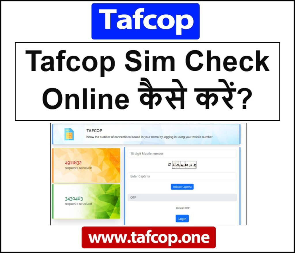 Tafcop Sim Check Online