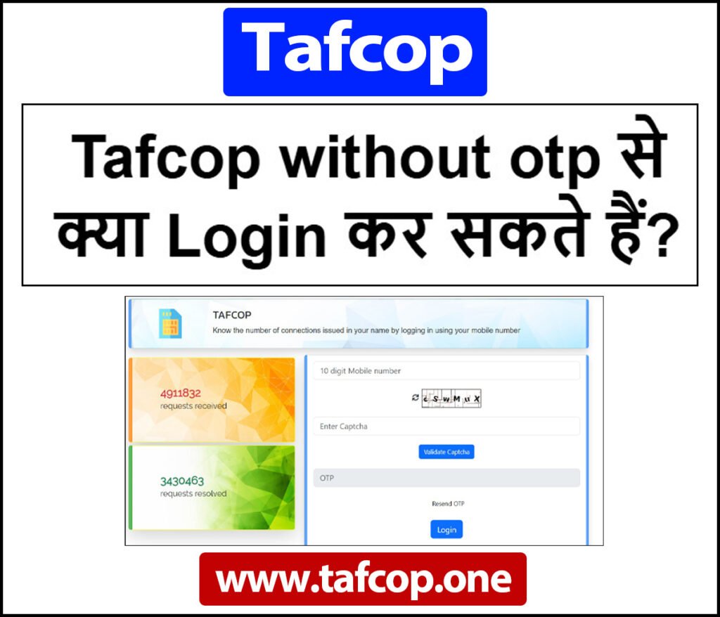 Tafcop without otp